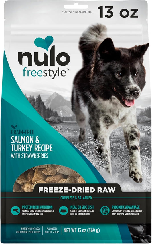Freestyle Freeze-Dried Raw, Ultra-Rich Grain-Free Dry Dog Food for All Breeds and Life Stages with BC30 Probiotic for Digestive and Immune Health 13 Ounce (Pack of 1)