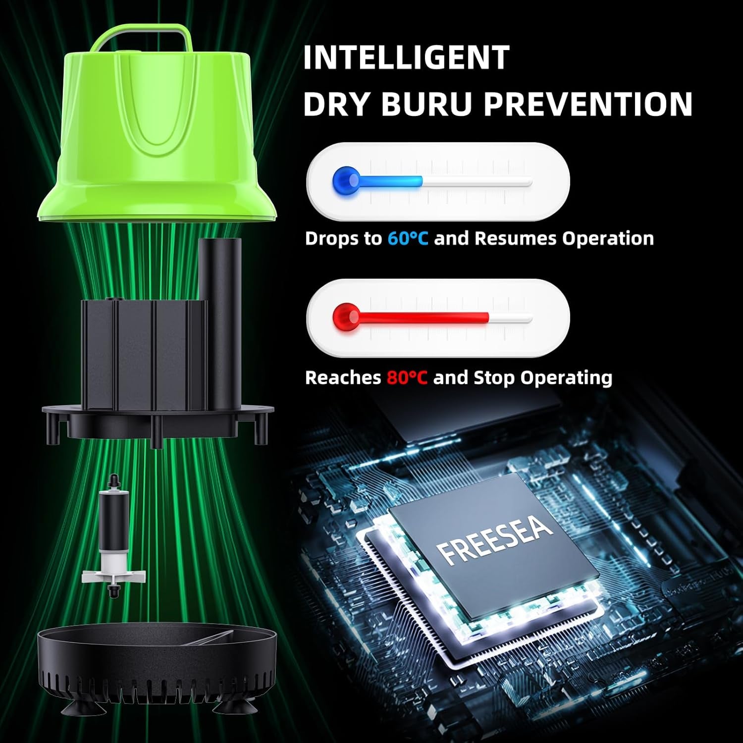 Fountain Submersible Water Pump: 330 GPH 25W Small Sump Pump for Outdoor Pond Hydroponic Statuary Waterfall Aquarium Fish Tank