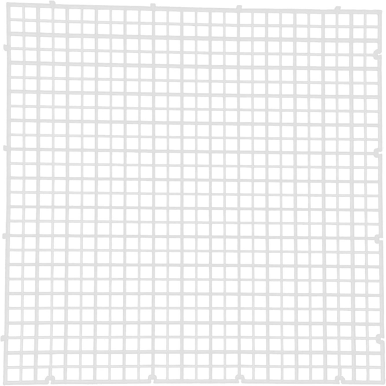 6Pcs Aquarium Fish Divider Isolation Board Bottom Filter Grid Plate Dividers Crate Cutting Splicing for Mixed Breeding(White)