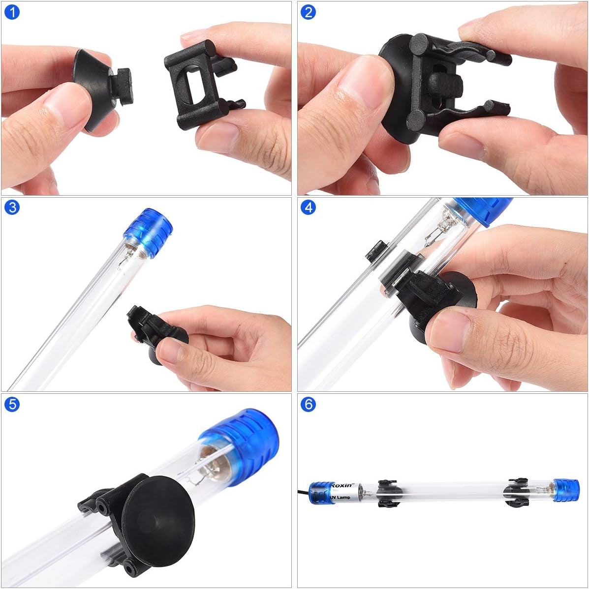 Aquarium Lights 5 W Submersible Light Aquarium Clean Light for Aquarium Water Clean Green Clear Waterproof Clean Lamp