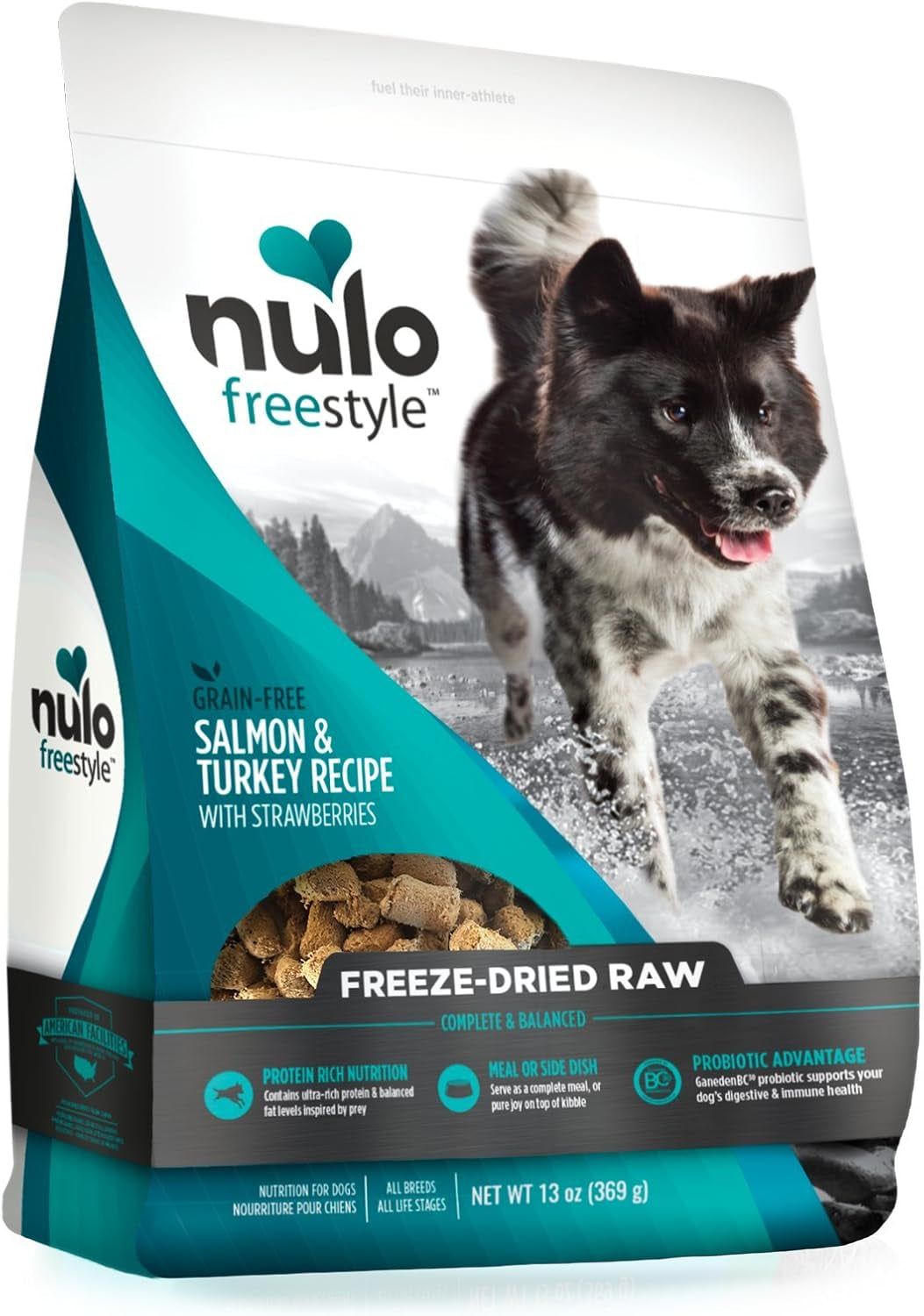 Freestyle Freeze-Dried Raw, Ultra-Rich Grain-Free Dry Dog Food for All Breeds and Life Stages with BC30 Probiotic for Digestive and Immune Health 13 Ounce (Pack of 1)