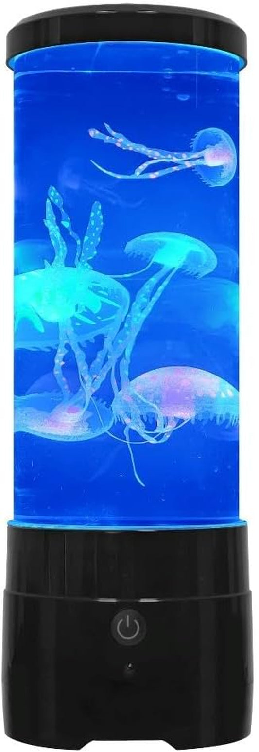 LED Sensory Jellyfish Aquarium Lamp with Bluetooth Speaker and Color Changing Light Effects. Majestic and Standing Tall at 12 Inches! Medium (12 Inches Tall)