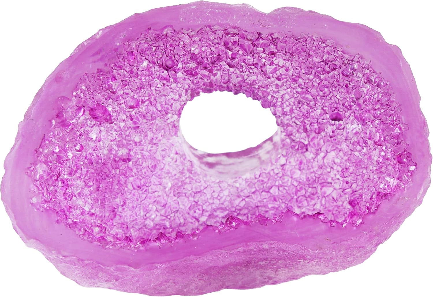 Deco-Replicas Cystal Cave Aquarium Decoration – Safe for Freshwater and Saltwater Fish Tanks – Amethyst Pink