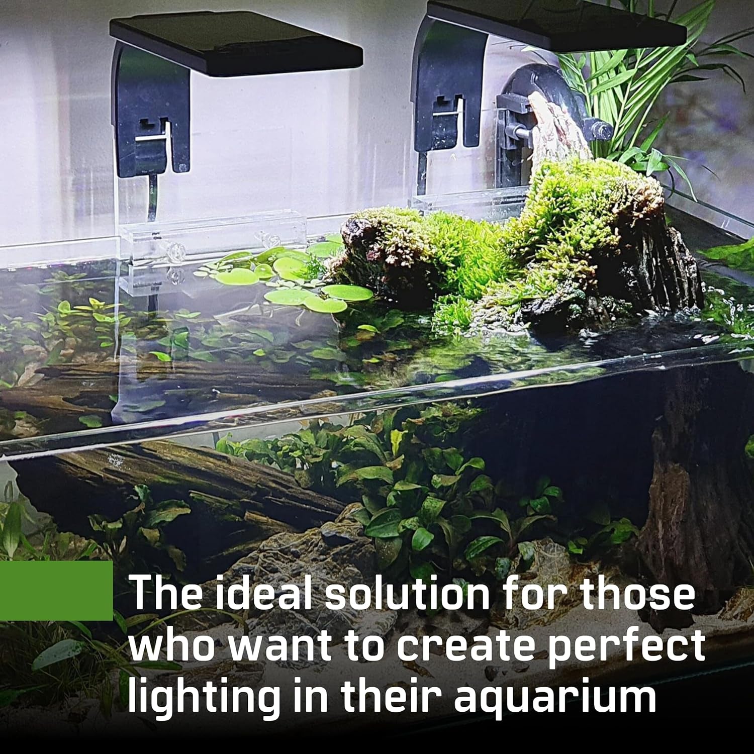 Set of 2 Clear Acrylic Fish Tank LED Light Holder Aquarium Lamp Hanging Aquarium Fixtures Support Stands Box Aquatic Fish Tank Lighting Tools 2PCS