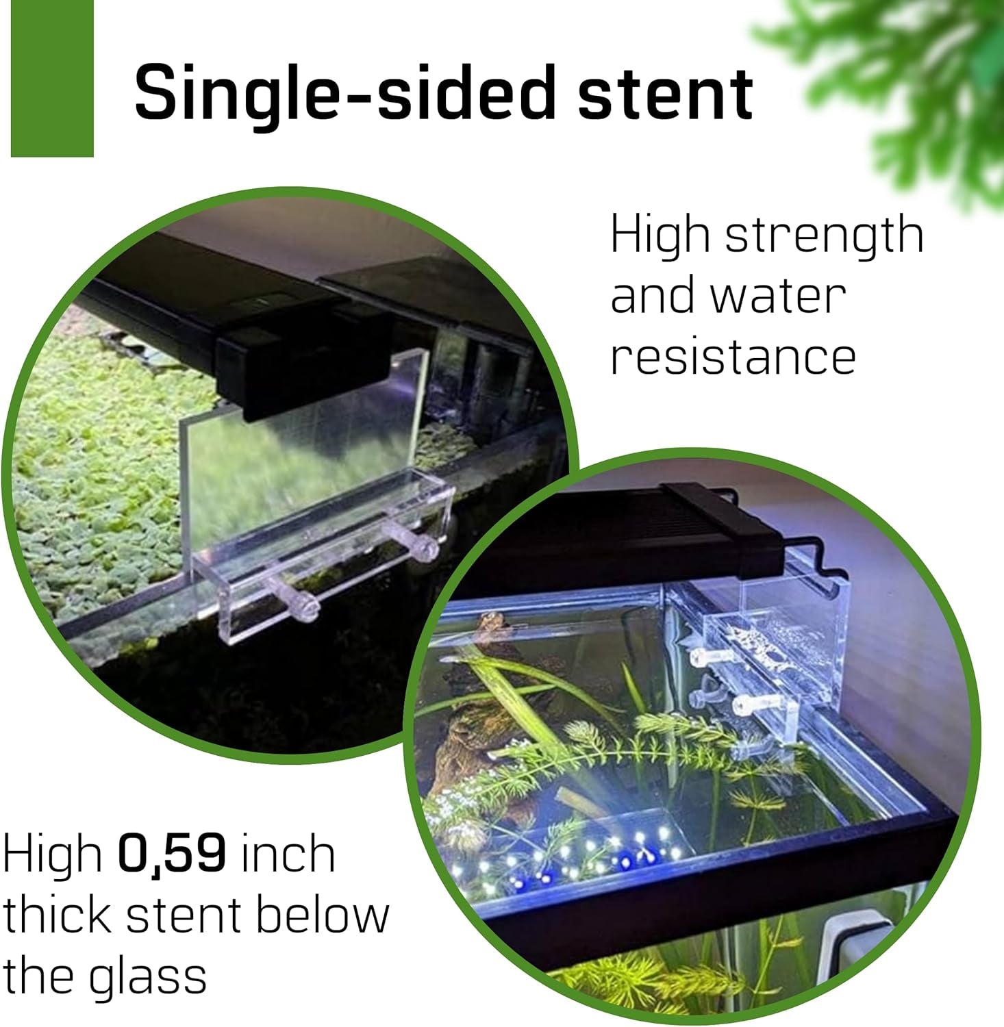 Set of 2 Clear Acrylic Fish Tank LED Light Holder Aquarium Lamp Hanging Aquarium Fixtures Support Stands Box Aquatic Fish Tank Lighting Tools 2PCS