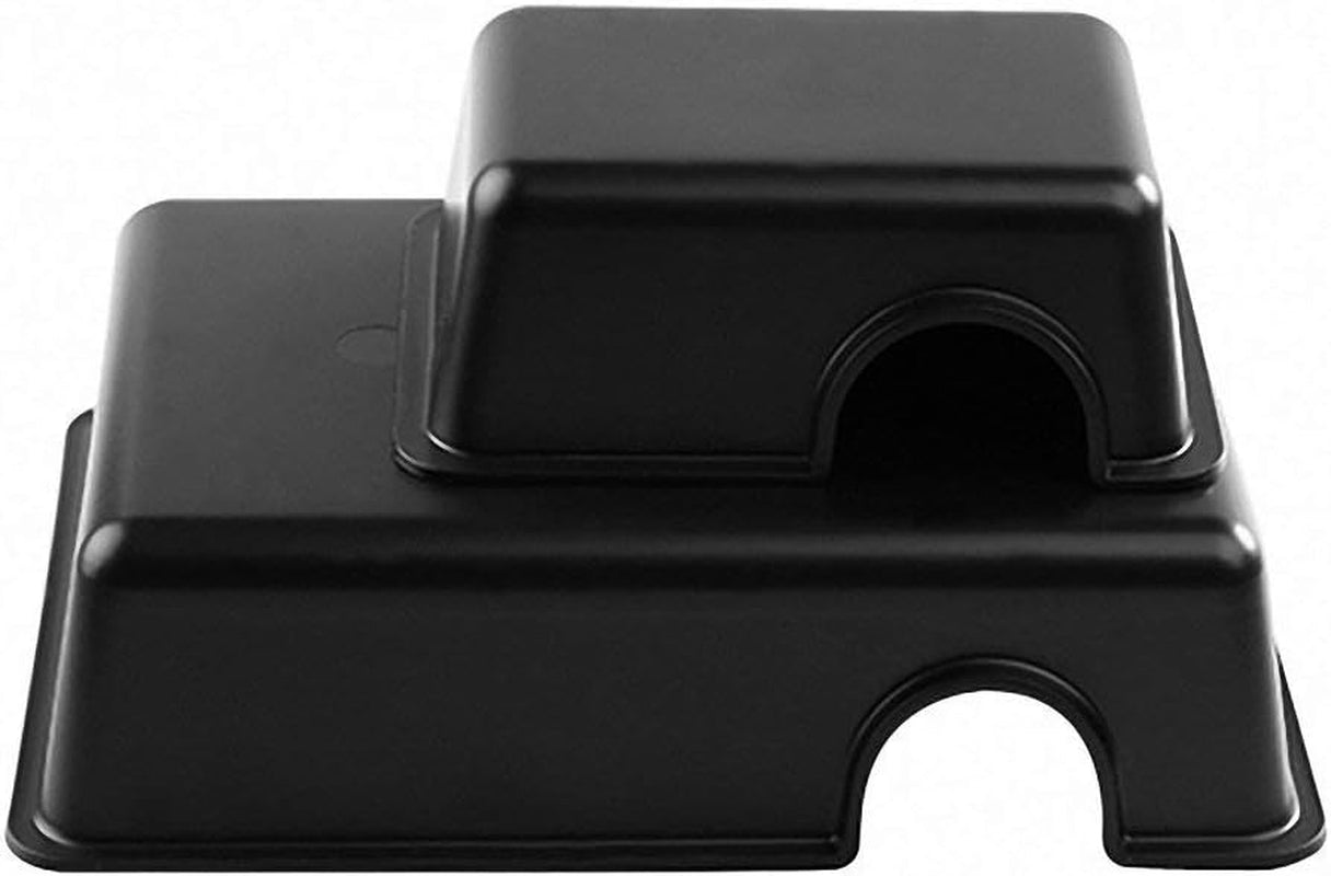 Reptile Hideout Box Small Animal Hide Cave for Snakes Lizards Leopard Gecko Rodents Spiders (S & M)
