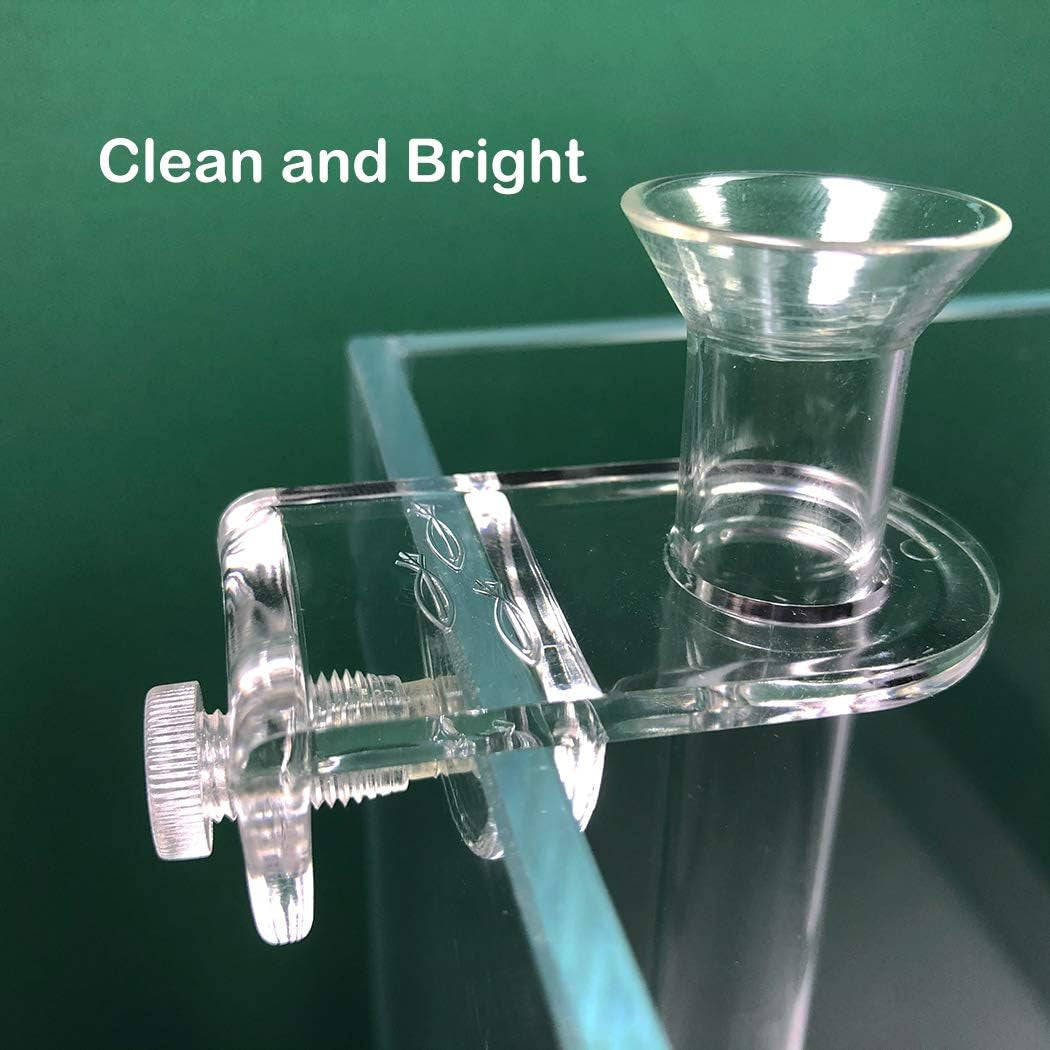 13.8 Inch Shrimp Feeding Tube and Dish, Clear Aquarium Feeder Tube and Clear Fish Bowl, Cherry Shrimp Feeding Dish and Tube