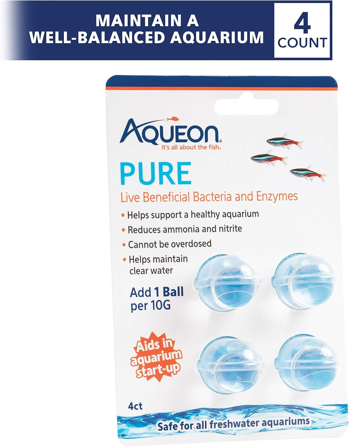 Pure Bacteria Supplement - 4 Pack (10 Gallon)